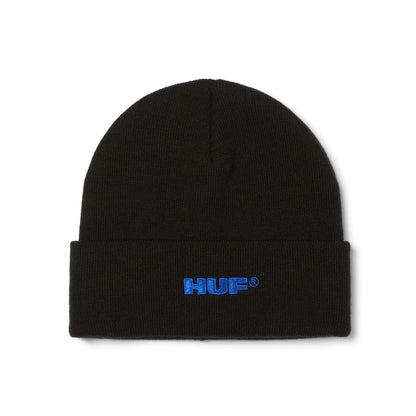ALL CAPS CUFF BEANIE - BLACK