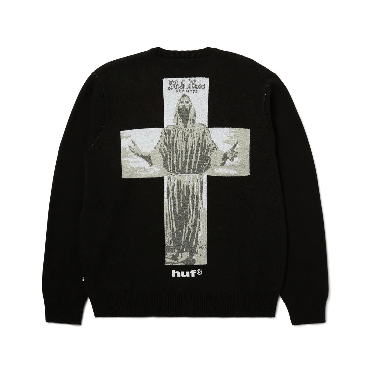 HUF x Isaac Hayes Black Moses Knit Sweater