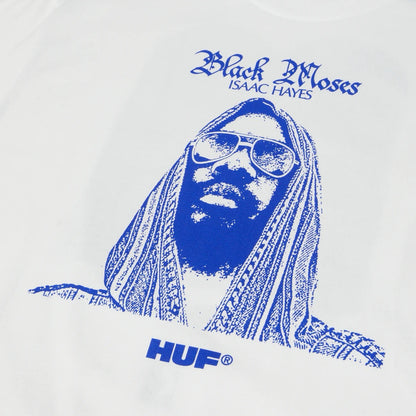 HUF x Isaac Hayes Black Moses Heavyweight T-Shirt - White