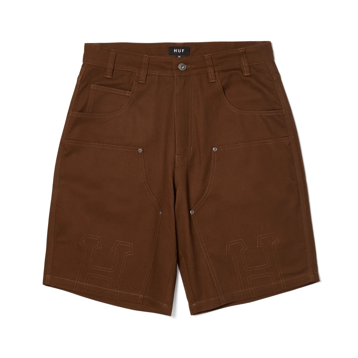 Classic H Double Knee Work Short - Brown