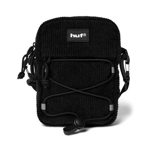 Corduroy Bowery Side Bag - Black