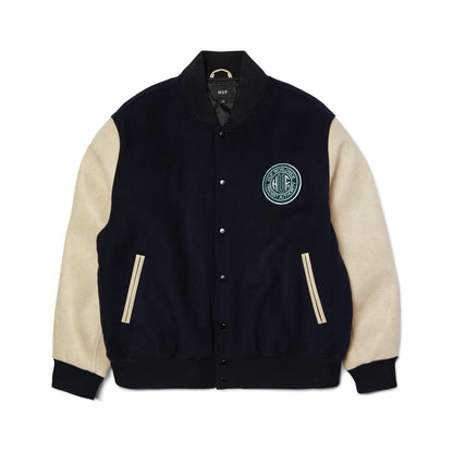 Global Transit Varsity Jacket - Navy White