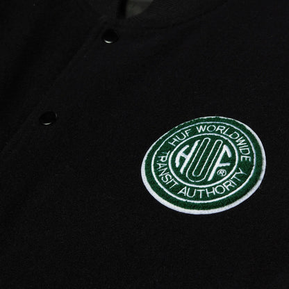 Global Transit Varsity Jacket - Navy White