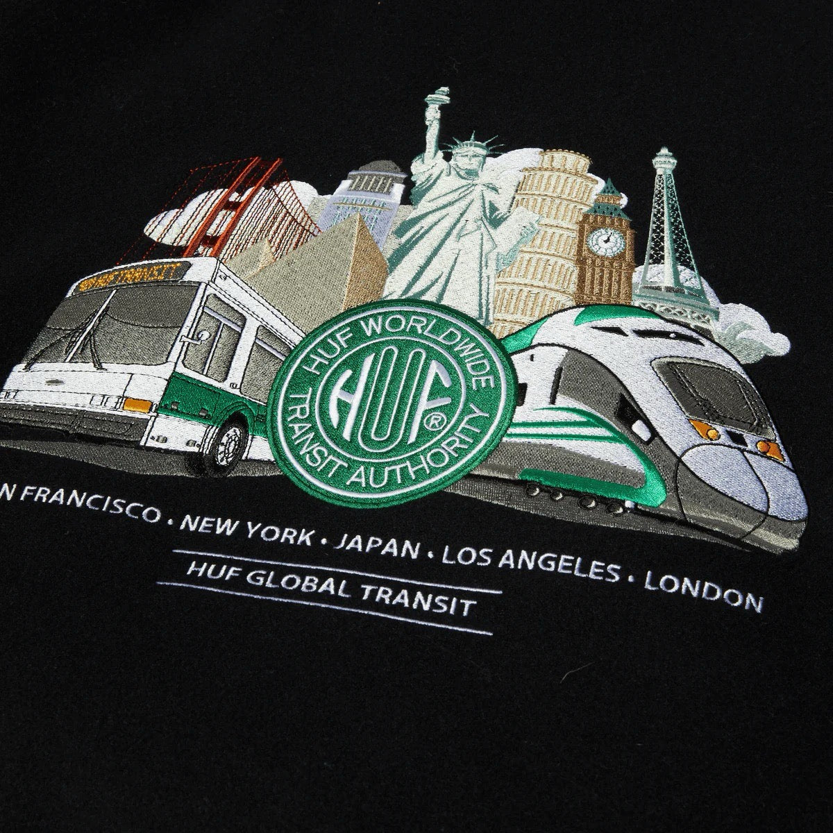 Global Transit Varsity Jacket - Navy White