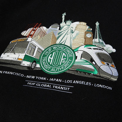 Global Transit Varsity Jacket - Navy White