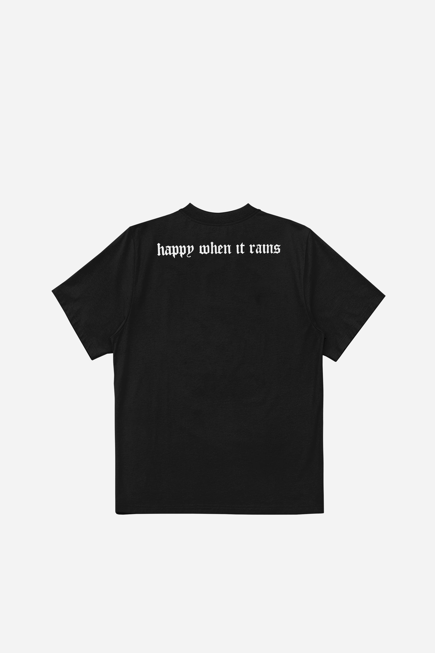 GLAD NÅR DET REGNER T-SHIRT - SORT