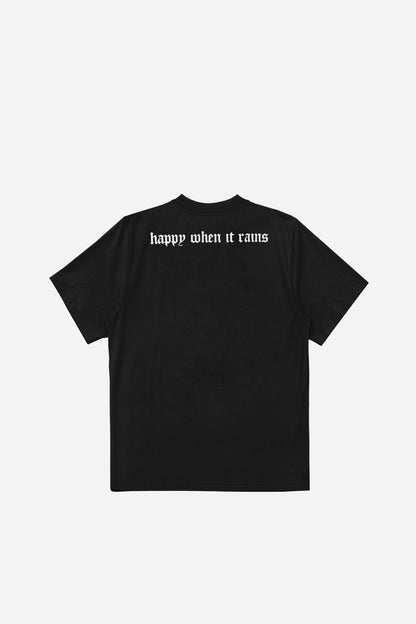 GLAD NÅR DET REGNER T-SHIRT - SORT
