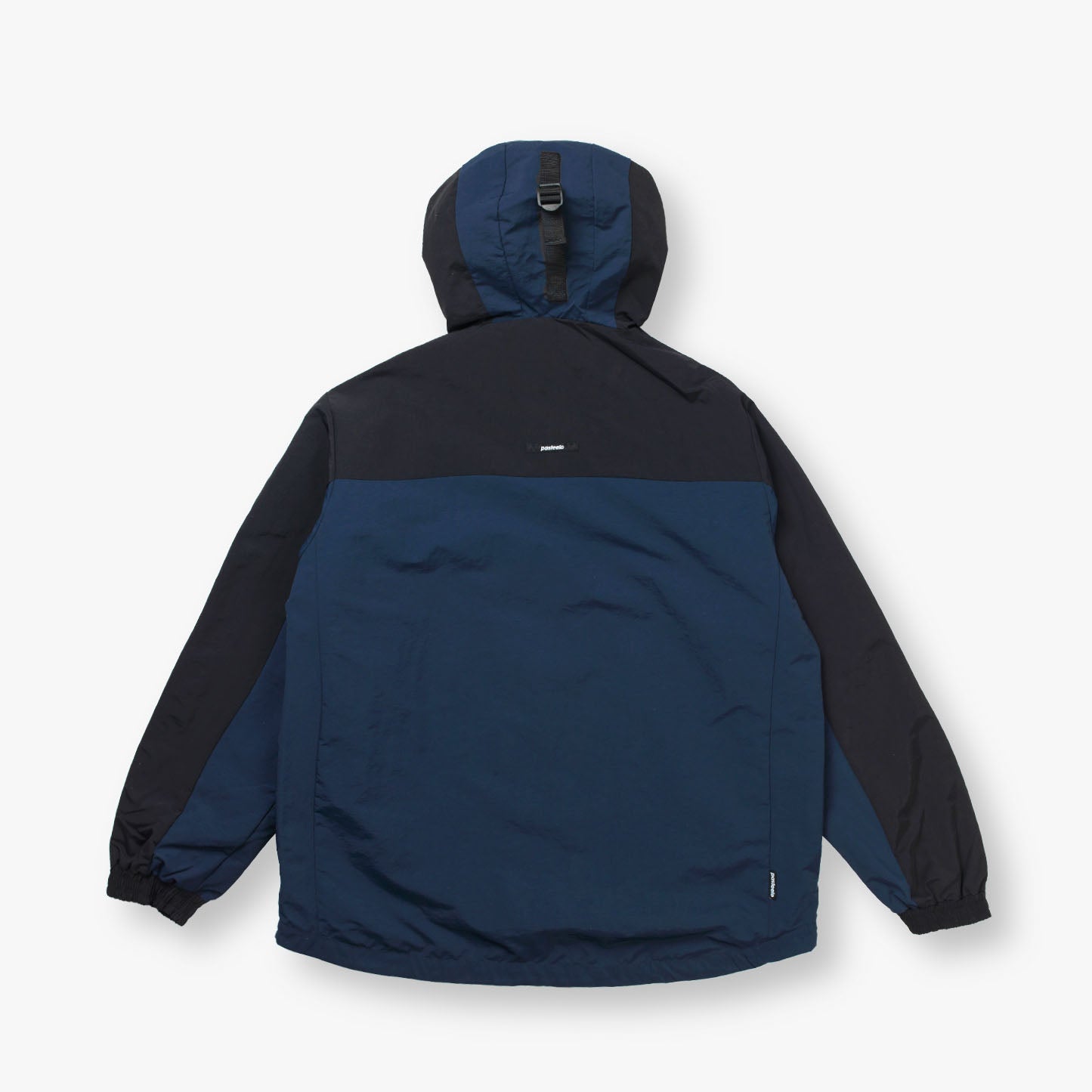HOODED WINDBREAKER - BLACK/NAVY