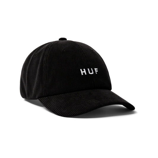 OG Corduroy 6-Panel Curved Visor Hat - Black