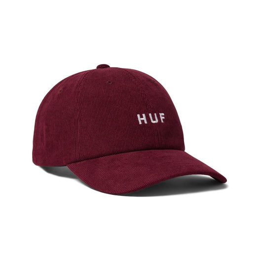 OG Corduroy 6-Panel Curved Visor Hat - Deep Wine