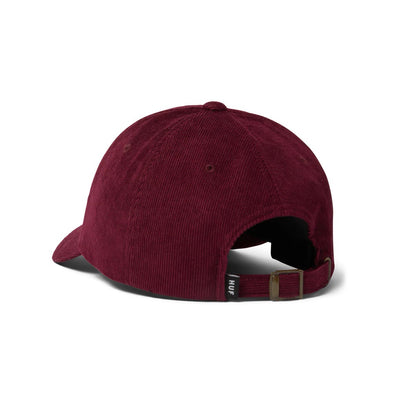 OG Corduroy 6-Panel Curved Visor Hat - Deep Wine