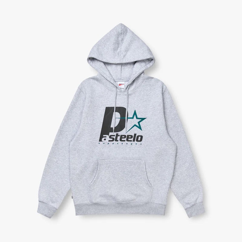 P STEELO HOODIE - HEATHER GREY/DARK TEAL