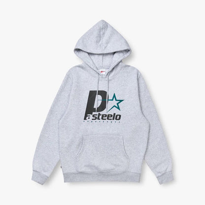 P STEELO HOODIE - HEATHER GREY/DARK TEAL