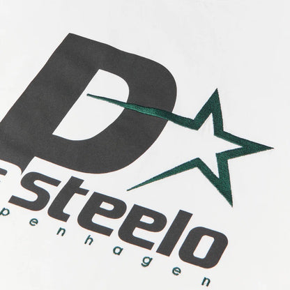 P STEELO TEE - WHITE/DARK TEAL