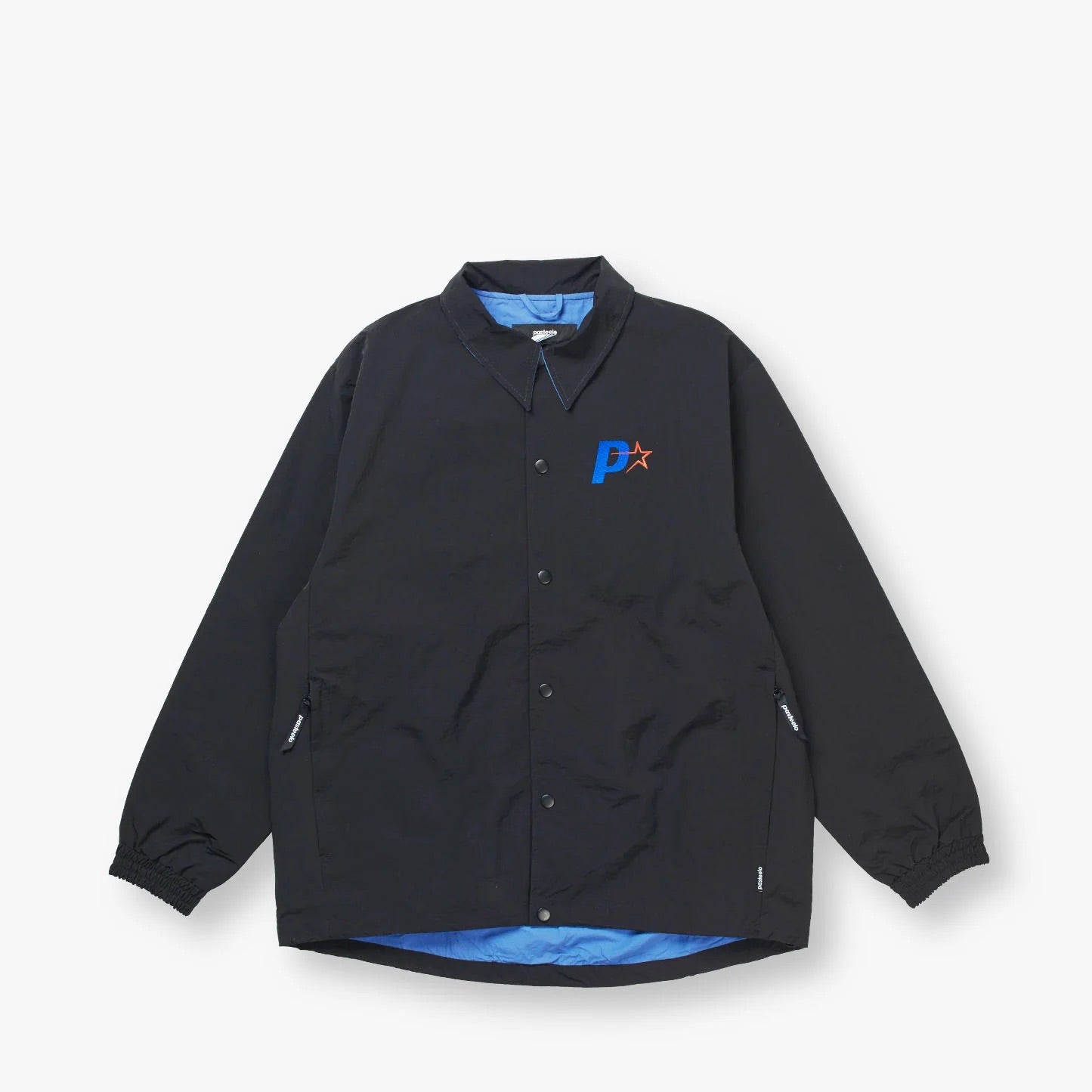 P STEELO COACH JACKET - BLACK