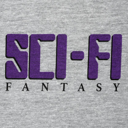 SCI FI FANTASY DISPLAY T-SHIRT GRÅ