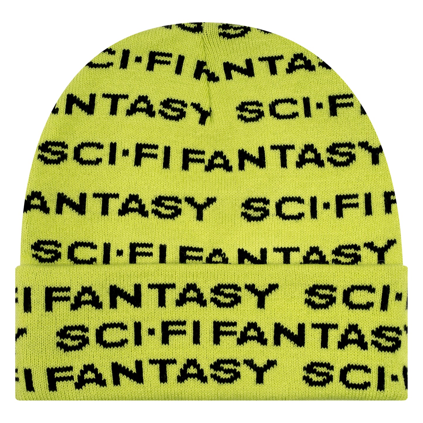 SCI FI FANTASY REPEAT LOGO BEANIE NEON GRØN