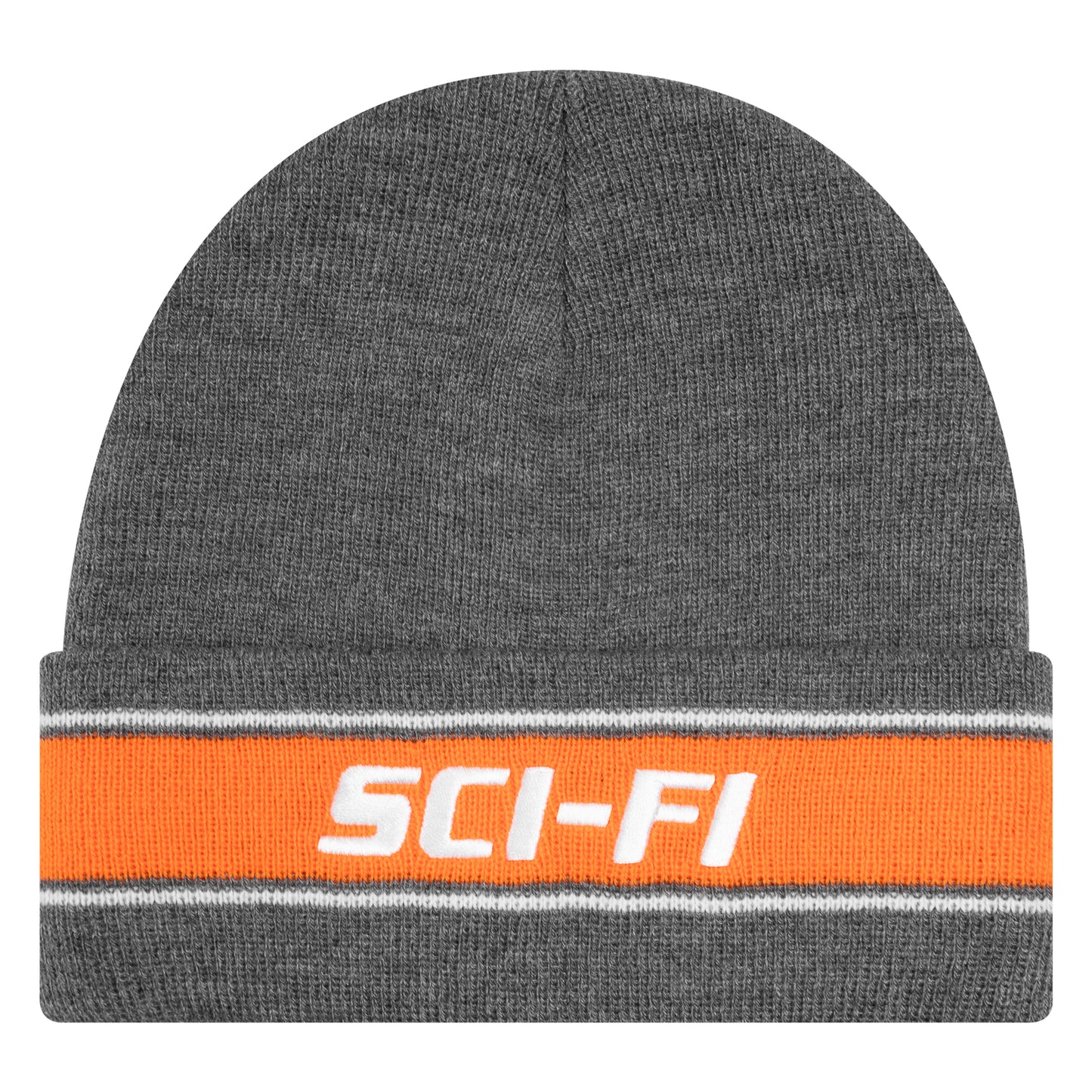 SCI FI FANTASY STRIPE FOLD BEANIE GRÅ