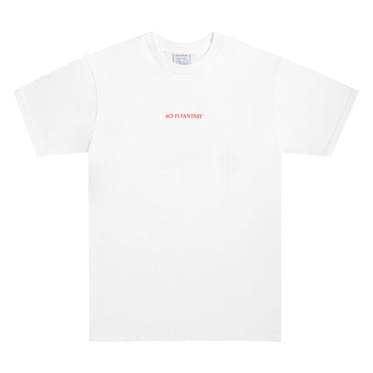 SCI FI FANTASY TINY CLASSIC LOGO TEE WHITE