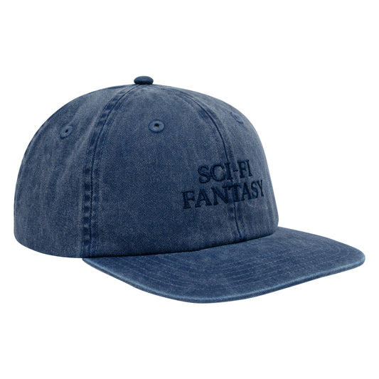 SCI FI FANTASY WASHED LOGO HAT NAVY