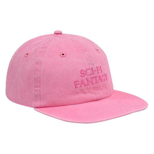 SCI FI FANTASY WASHED LOGO HAT PINK