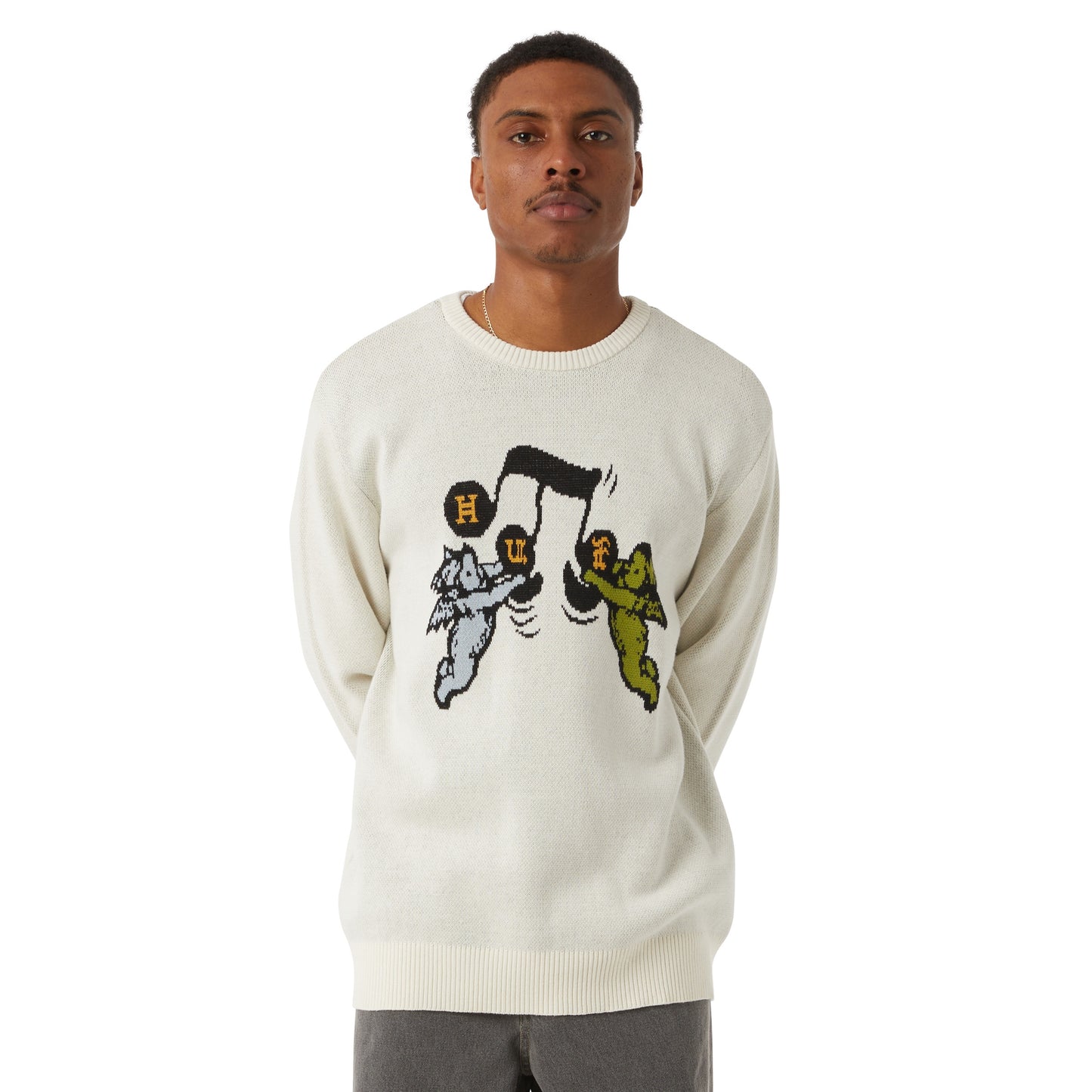 SANG INTARSIA SWEATEREN