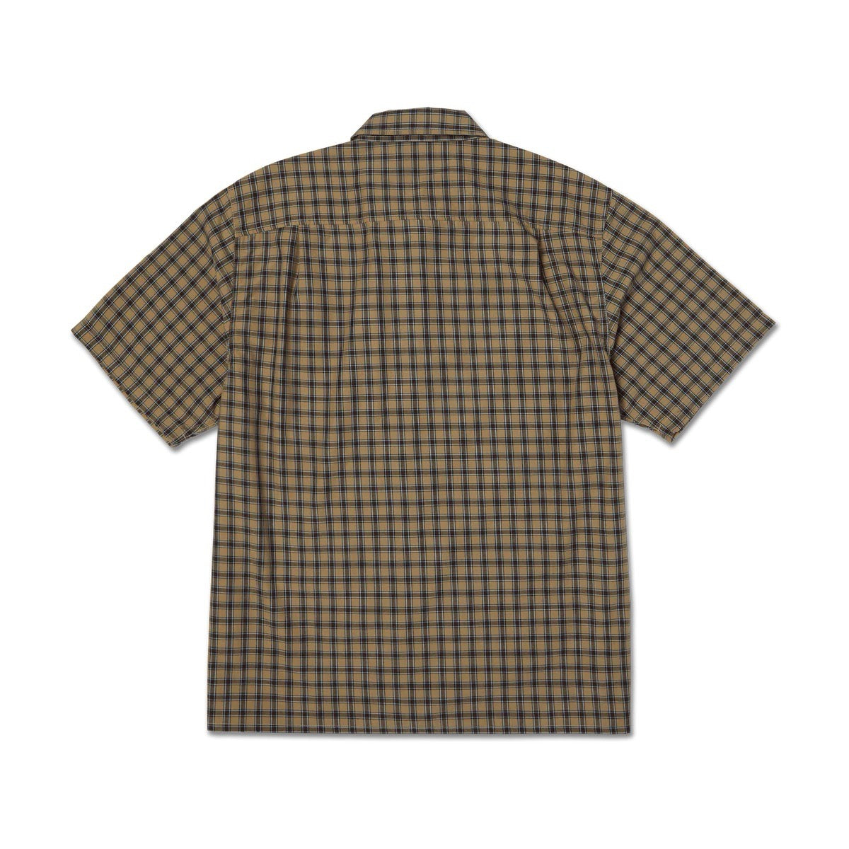 Stretch Micro Plaid Shirt - Clay