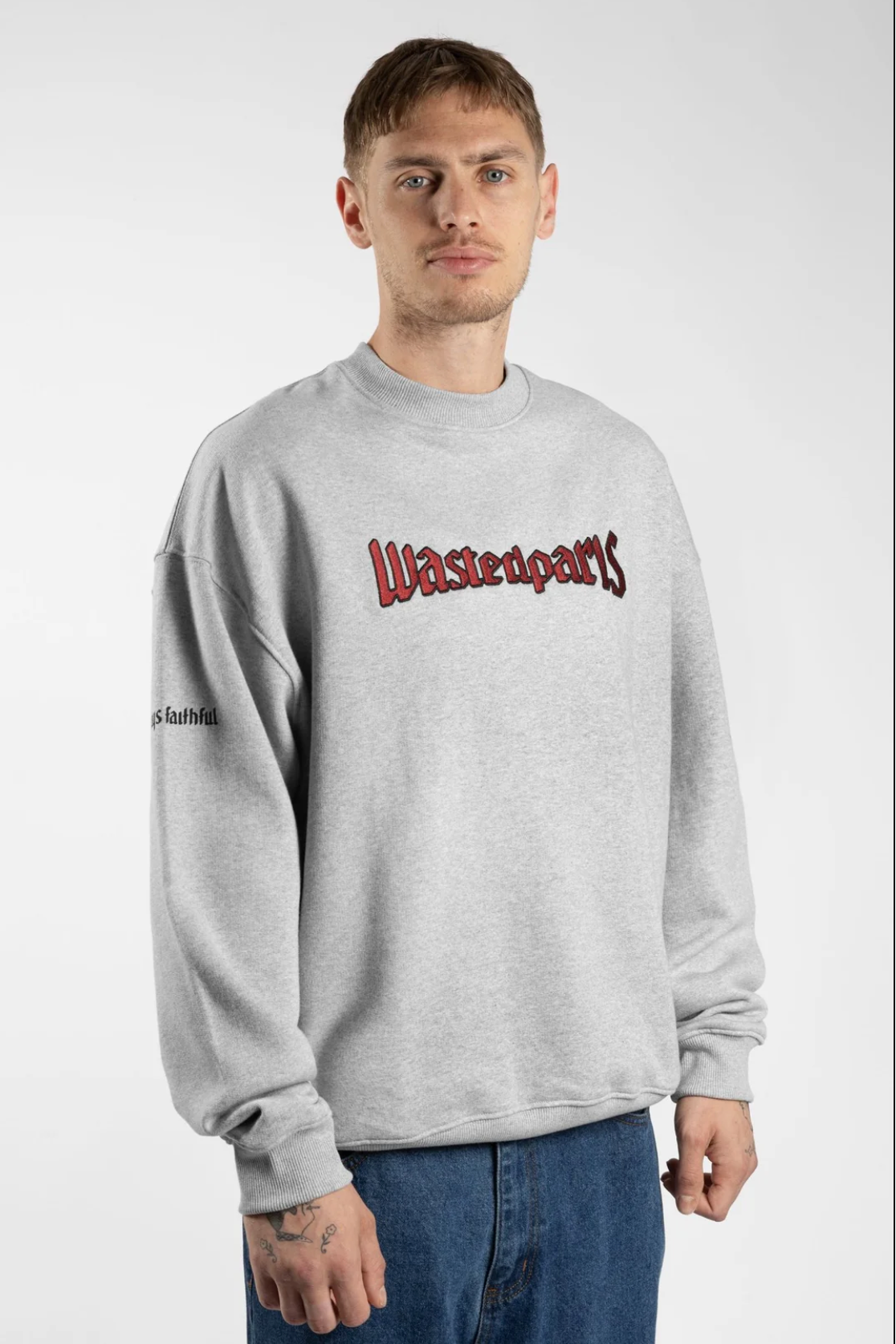 UNITED CREW NECK - ASK GRÅ