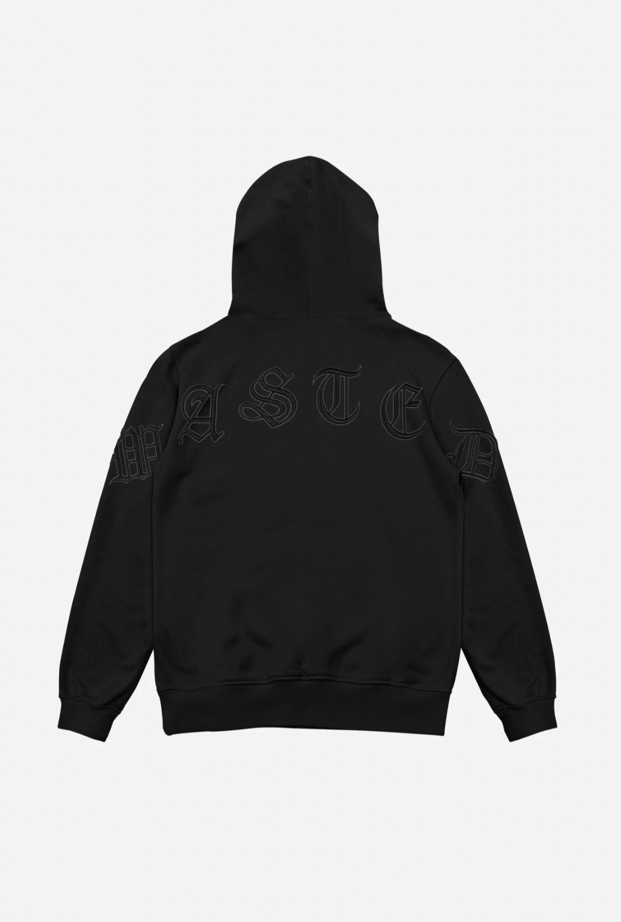 KINGDOM CURVE ZIP HOODIE - BLACK