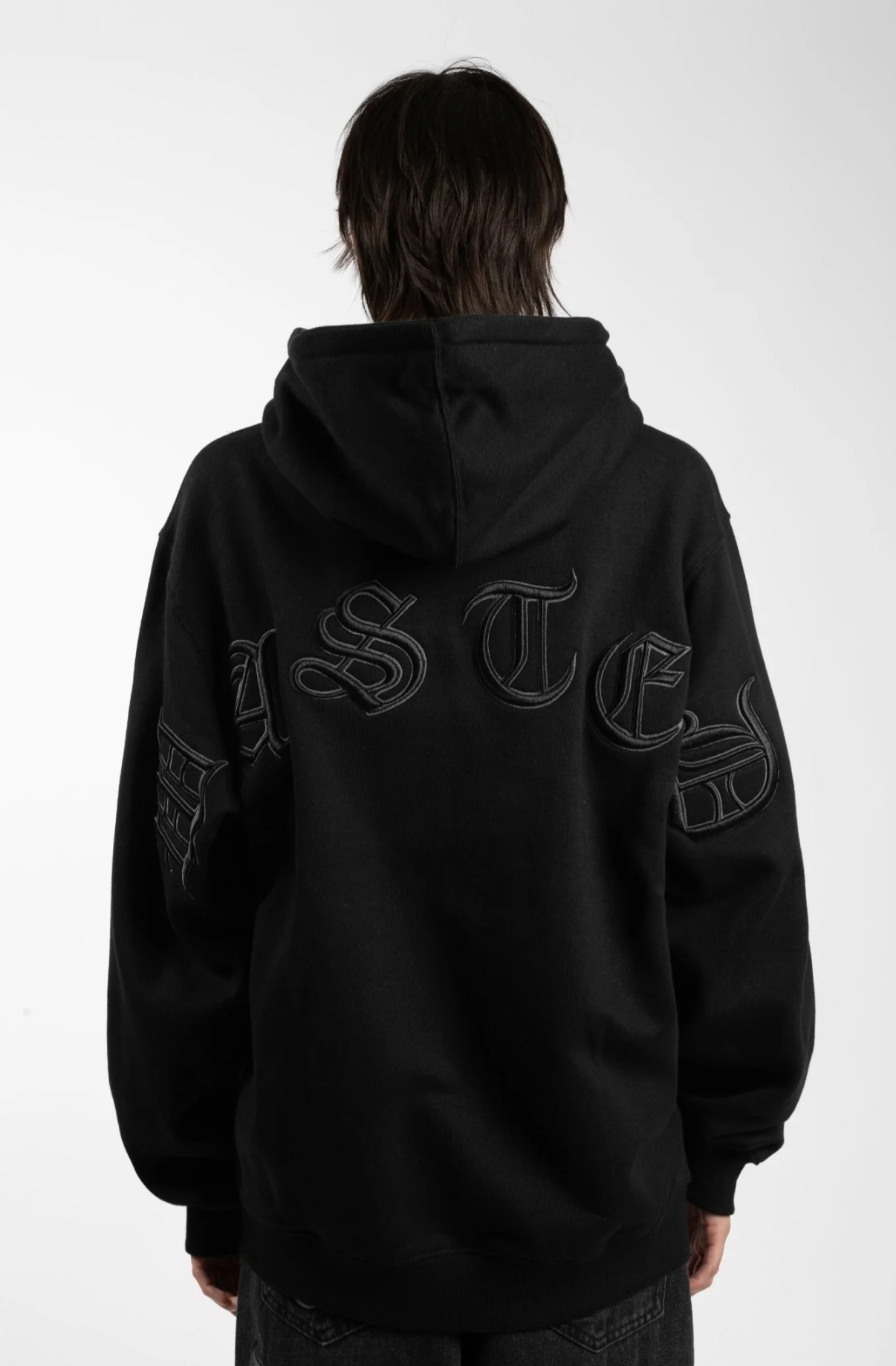 KINGDOM CURVE ZIP HOODIE - BLACK