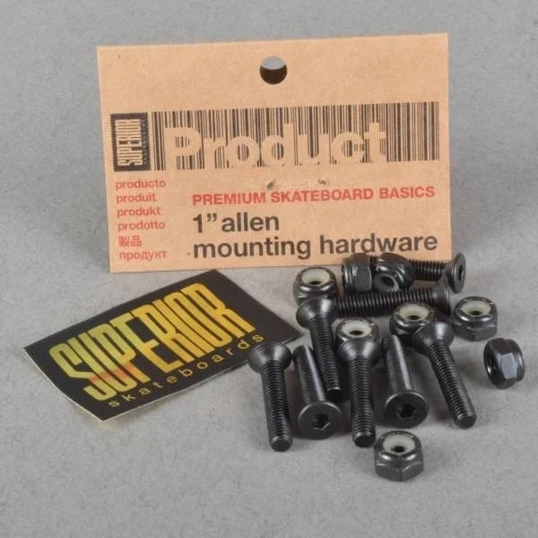 Superior Skateboard Allen Mounting Hardware 1"