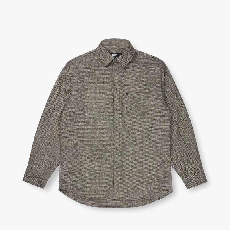WOOL BLEND SHIRT - MICRO CHECK