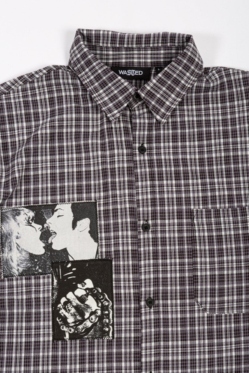 Taunt Shirt - Black Tartan