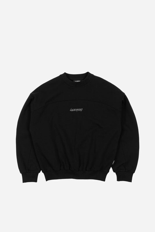 Crewneck Boxy Switchblade - Black