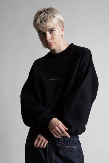 Crewneck Boxy Switchblade - Black