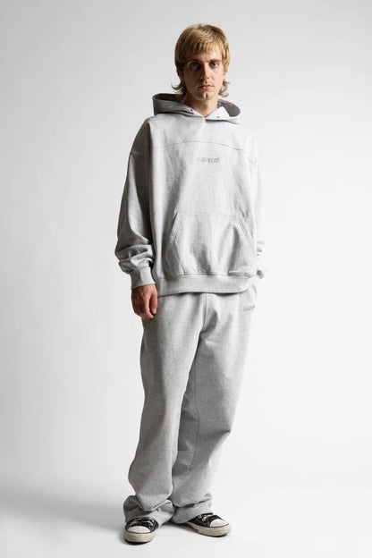 Boxy Switchblade Hoodie - Heather Grey