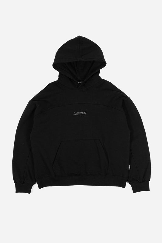 Boxy Switchblade Hoodie - Black