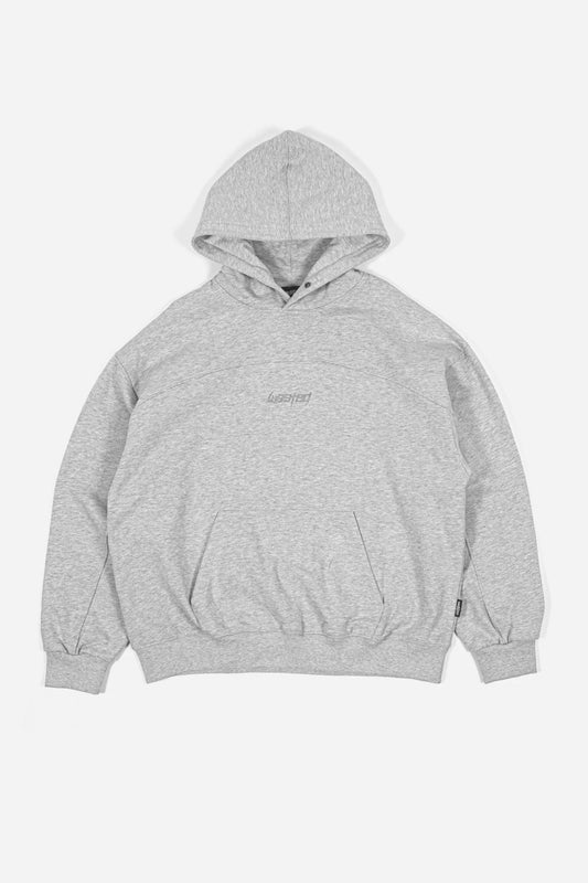 Boxy Switchblade Hoodie - Heather Grey