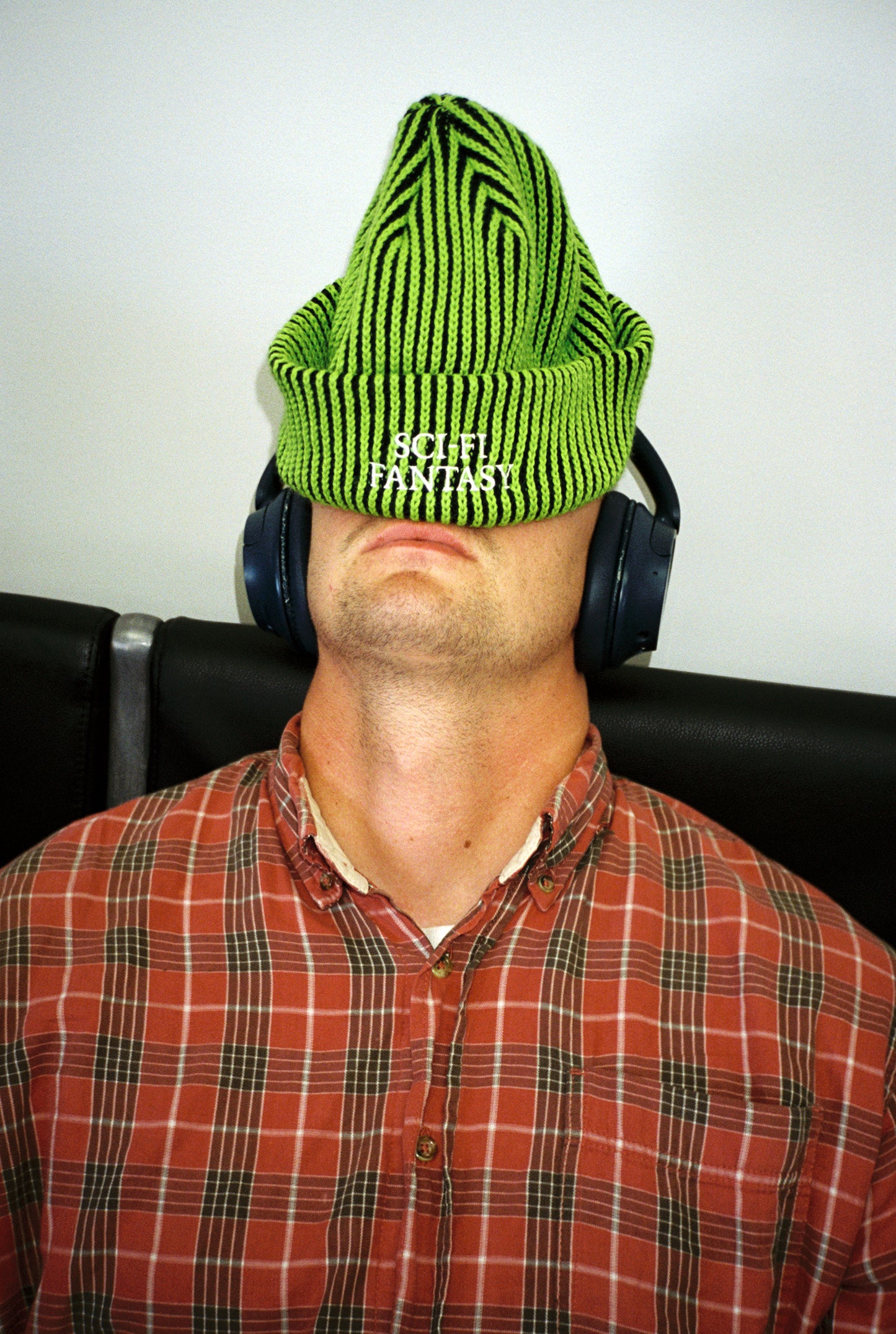 Sci-Fi Fantasy Logo Beanie - Lime Black