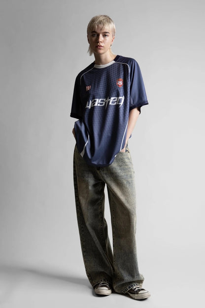 SPINE FOOTBALL JERSEY - ASH BLUE