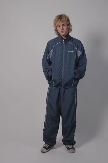 SPINE TRACK PANT - ASH BLUE