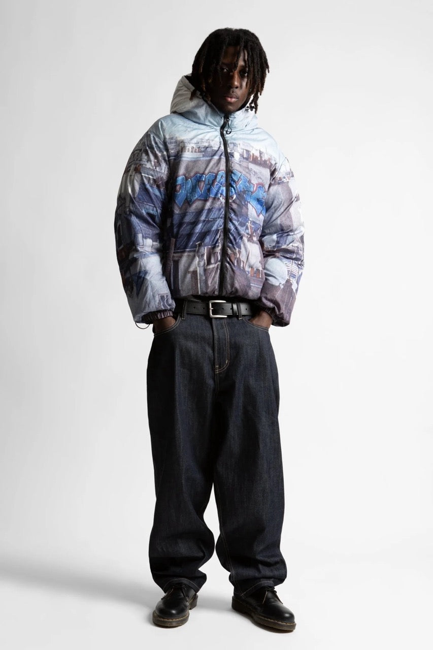 ELEVATION REVERSIBLE PUFFER JACKET - BLACK MULTI