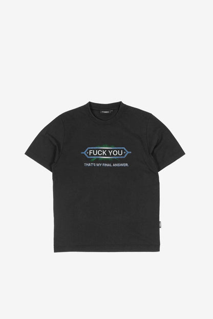 ANSWER T-SHIRT - BLACK