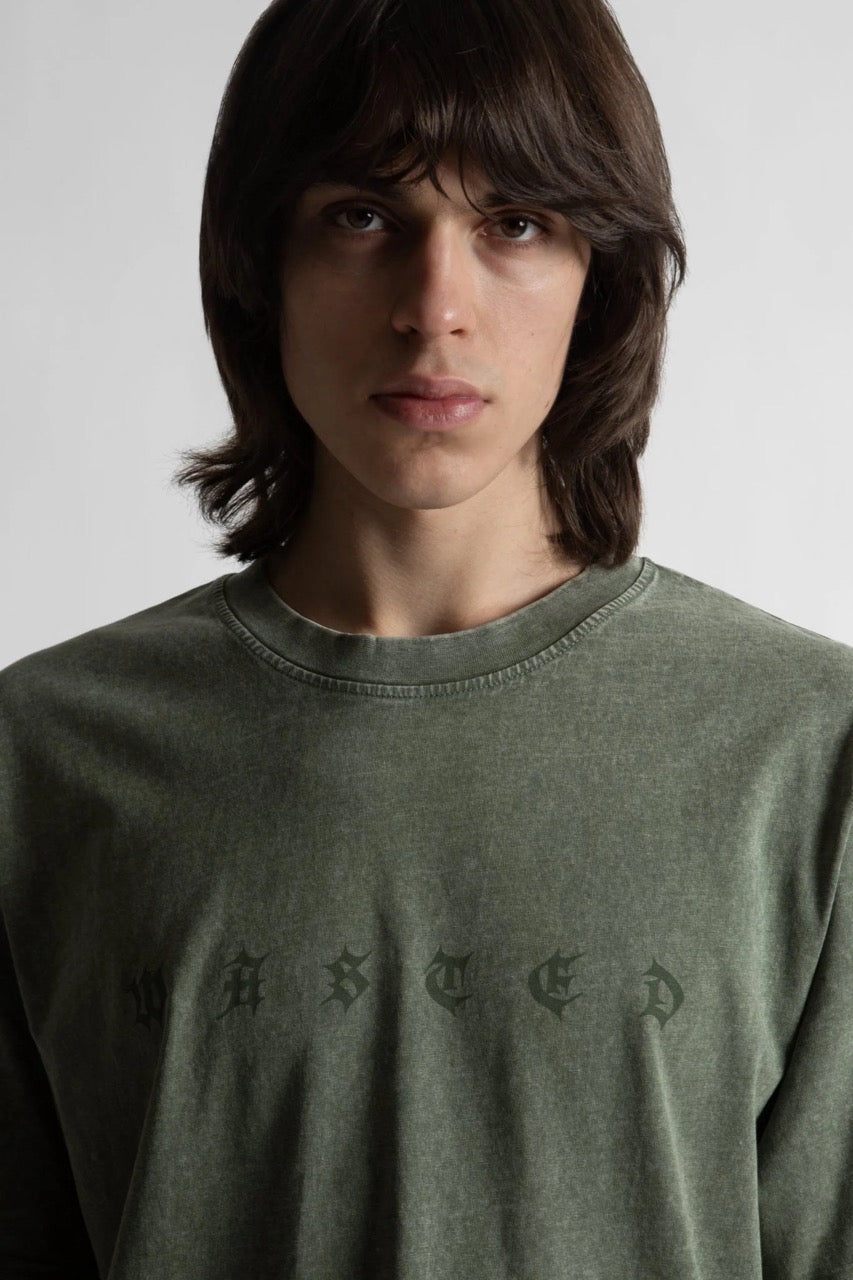 Splinter Faded T-Shirt - Faded Olive Khaki