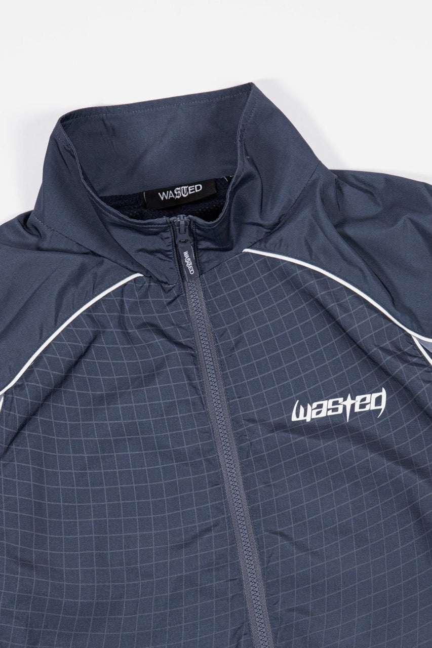 Spine Track Jacket - Ash Blue