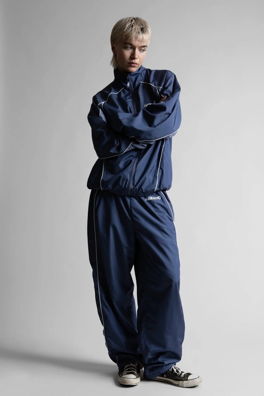 Spine Track Jacket - Ash Blue