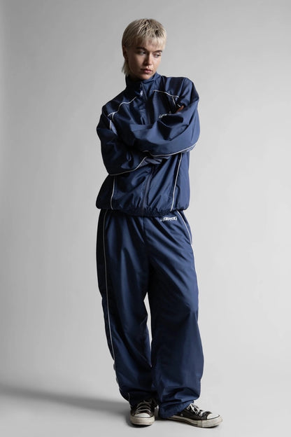 Spine Track Jacket - Ash Blue