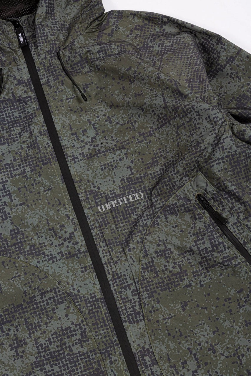 Swarm Windbreaker - Olive Khaki Camo
