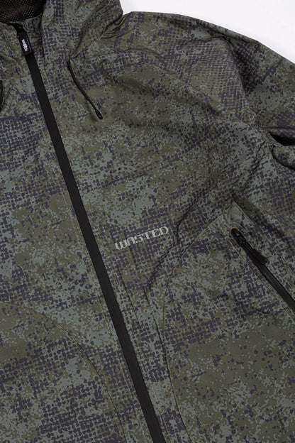 Swarm Windbreaker - Olive Khaki Camo