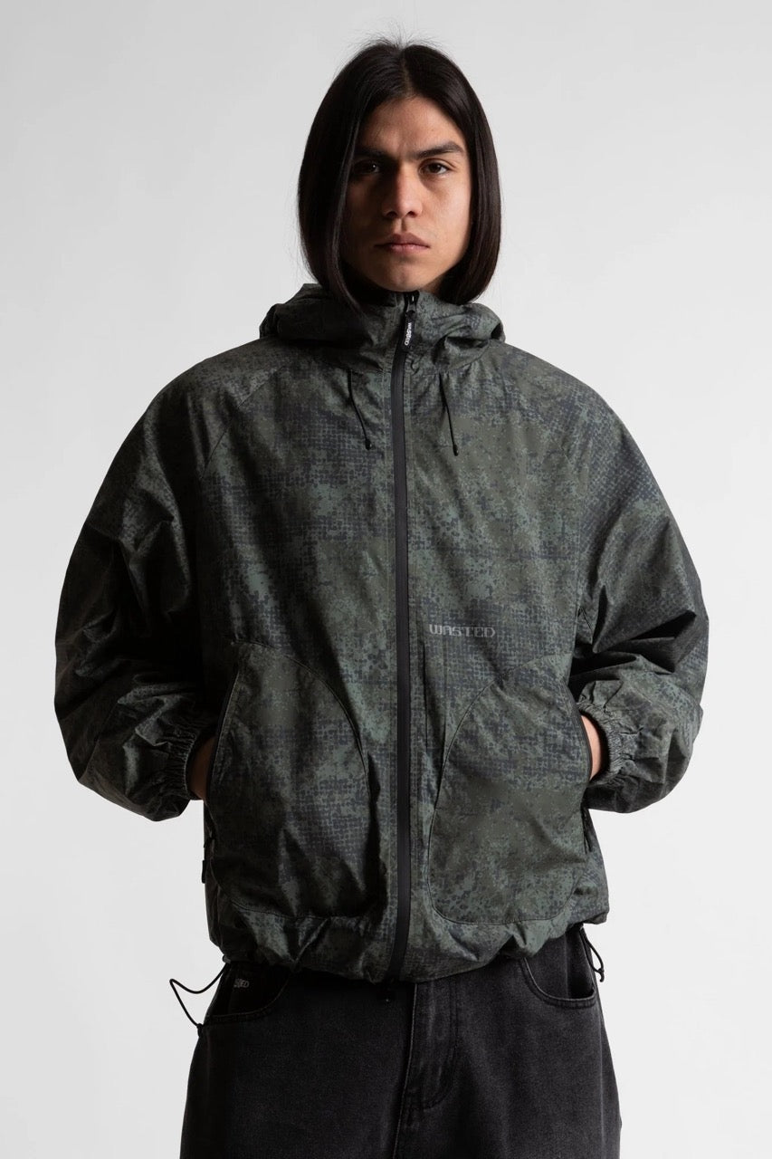 Swarm Windbreaker - Olive Khaki Camo